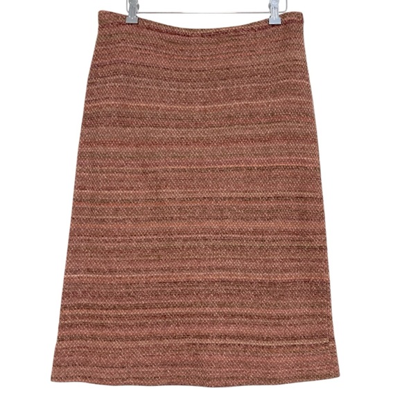 Vintage 80’s Castleberry Stretch Tweed Jacket & Skirt Suit In Pink | Size 10 - Picture 12 of 16